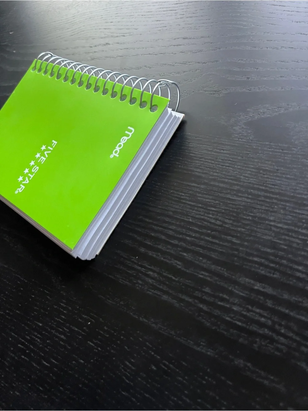 Mead Five Star Lime Green Small Spiral Notebook College Ruled 200 Sheets 5.5x3.5